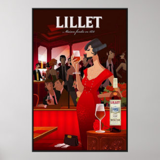 Poster vintage Lillet
