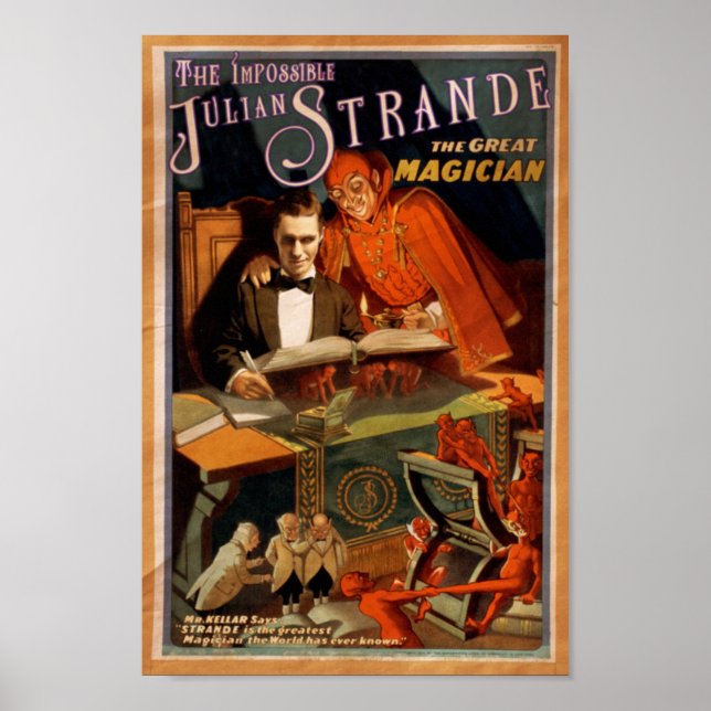 poster vintage "L'Impossible Julian Strande" (Devant)