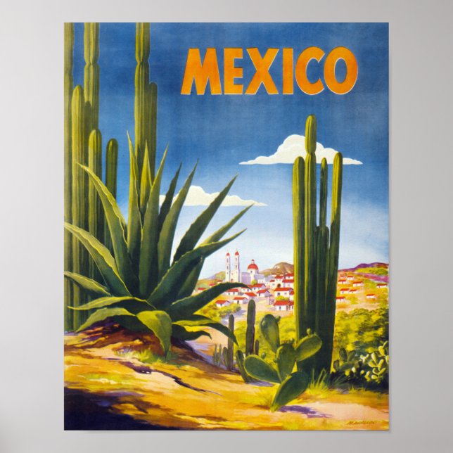Poster vintage mexicain restauré (Devant)