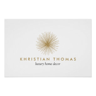 Poster Vintage Modernist Design d'intérieur Logo Téléchar