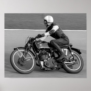 Poster vintage Motorcycle Racing