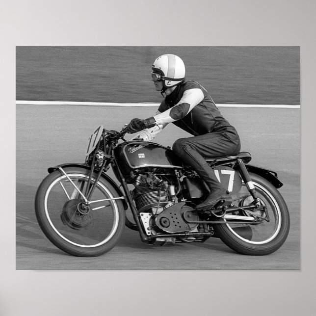 Poster vintage Motorcycle Racing (Devant)