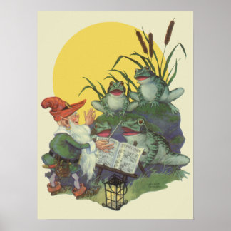 Poster Vintage Music Magazine Couverture Art, Etude Frog