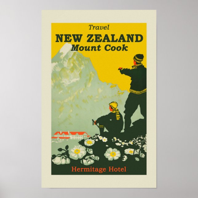 Poster vintage néo-zélandais (Devant)