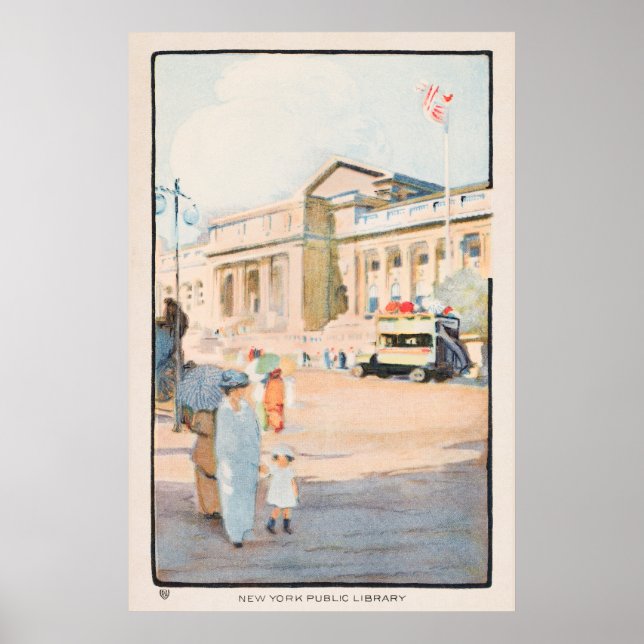 Poster vintage New York City (Devant)