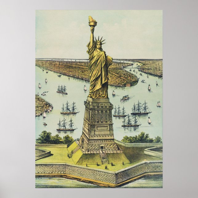 Poster vintage New York City (Devant)