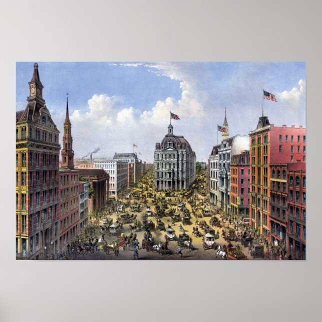 Poster vintage New York City (Devant)