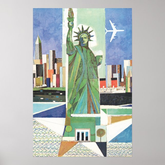Poster vintage New York City (Devant)