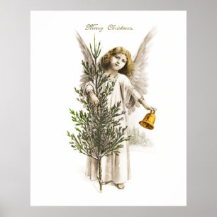 POSTER : VINTAGE NOËL ANGEL