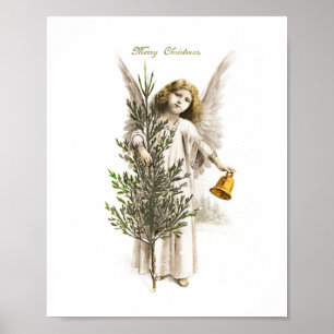 POSTER : VINTAGE NOËL ANGEL