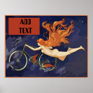 Poster vintage NOLA Bikes Angel