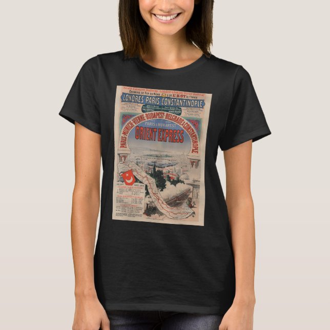 Poster vintage - Orient Express Retro T-Shirt (Devant)