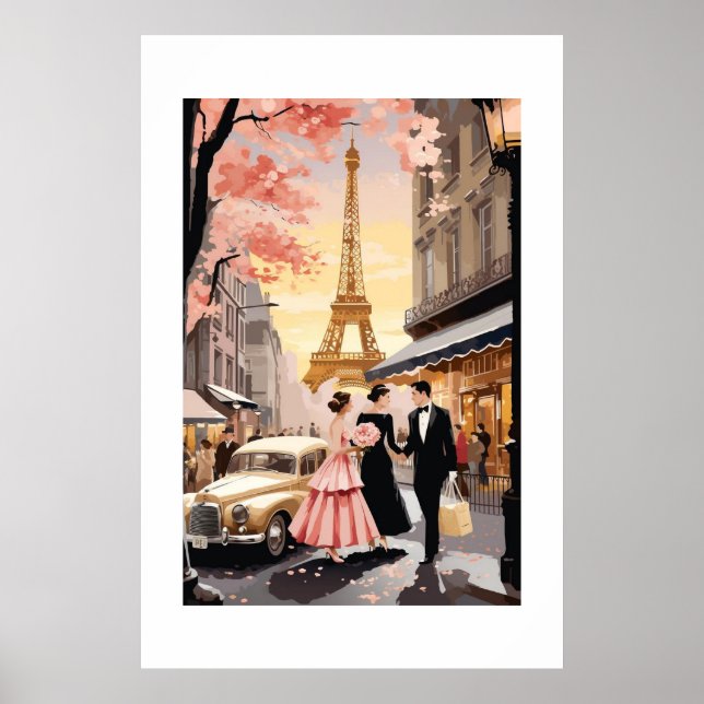 Poster vintage Paris (Devant)