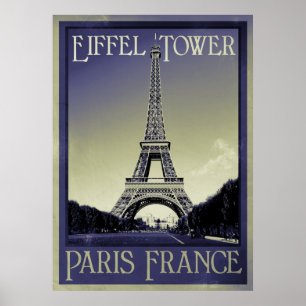 poster vintage paris france