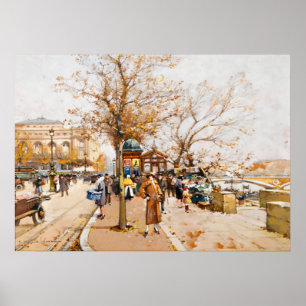 Poster vintage Paris Place du Châtelet