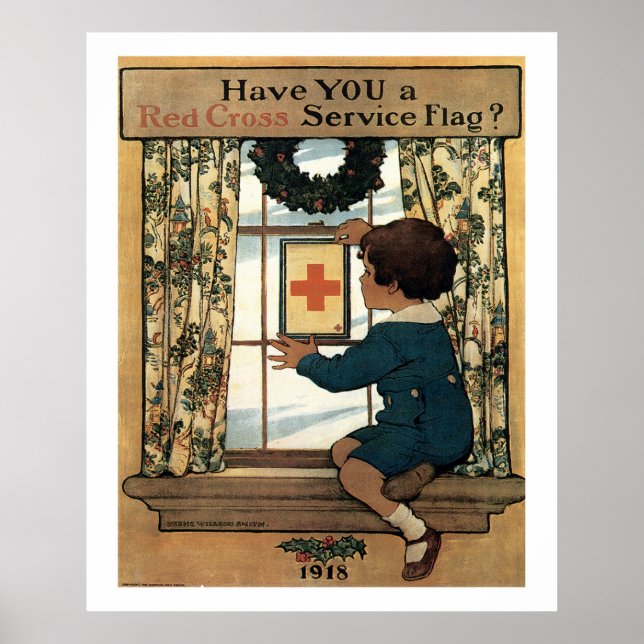 Poster vintage Patriotic 1918 (Devant)