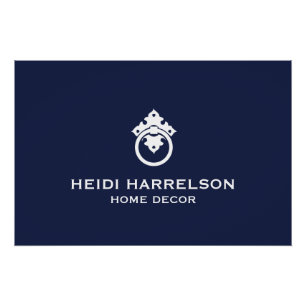 Poster Vintage Porte Knocker Bleu/Blanc Logo Télécharger