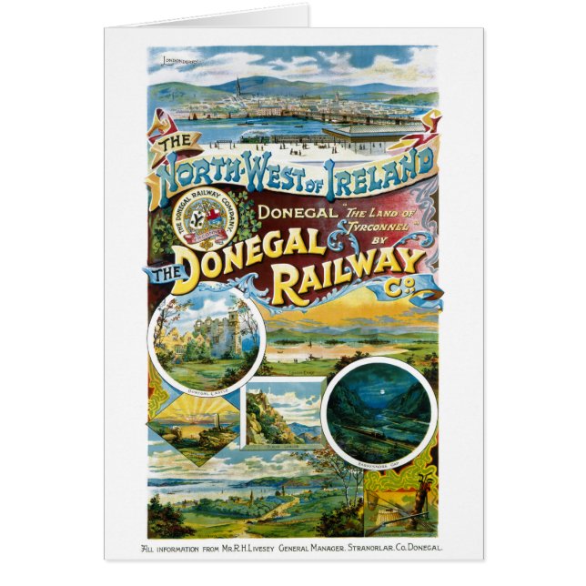 Poster vintage reconstitué par chemin de fer de (Devant)