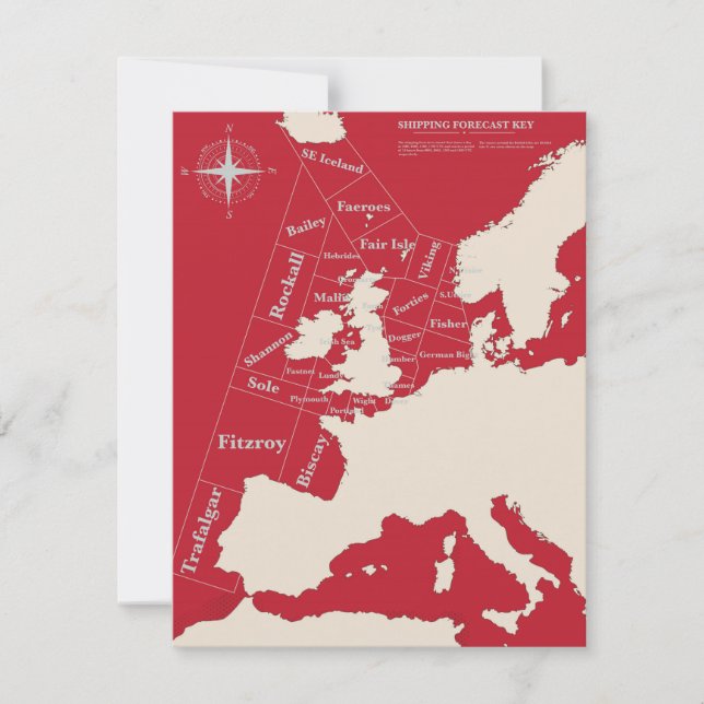 Poster vintage Red British Shipping (Devant)