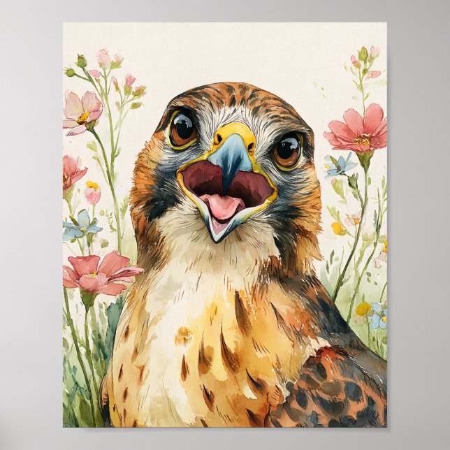 Poster vintage Red Hawk (Devant)