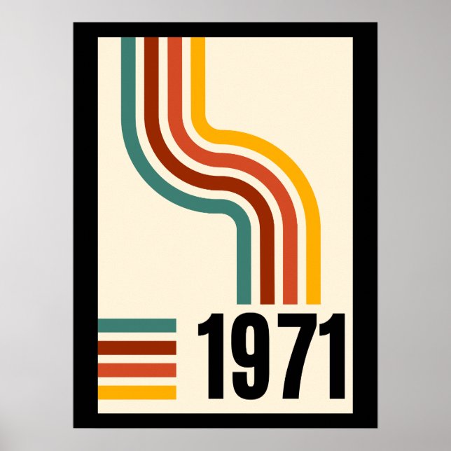 poster vintage rétro 1971 (Devant)