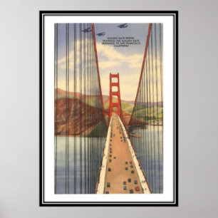 Poster Vintage San Francisco, USA -