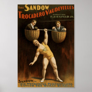 Poster vintage Sandow