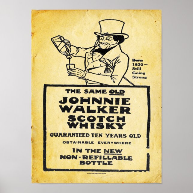Poster vintage Scotch Whiskey (Devant)