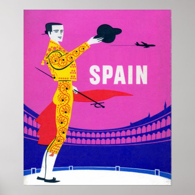 Poster Vintage Spain Torero Bullfighter (Devant)