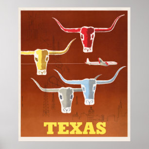 Poster vintage Texas