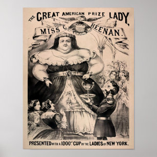 Poster vintage "The Fat Lady"