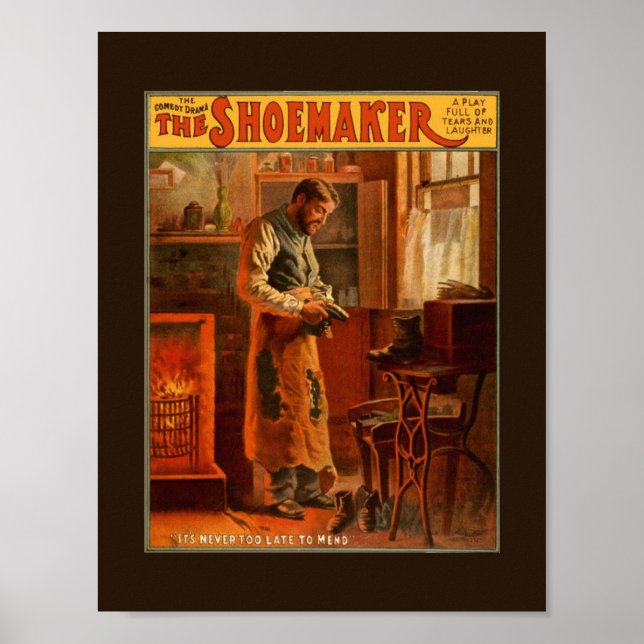 Poster vintage THE SHOEMAKER Drama Comédie (Devant)