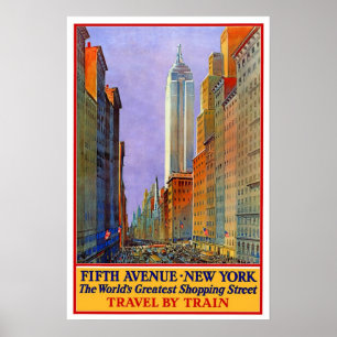 Poster Vintage travel, New York