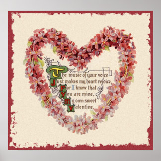 Poster vintage Valentine