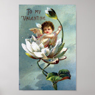 Poster Vintage Valentine Postcard