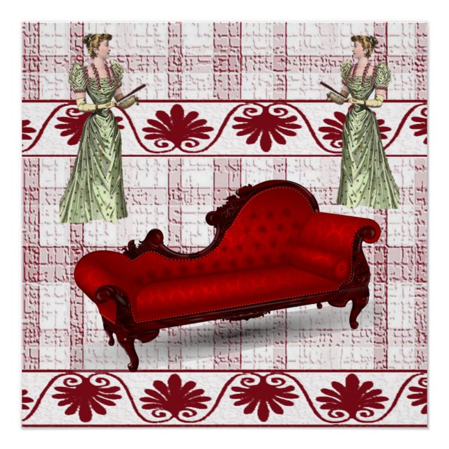 Poster vintage victorien (Devant)