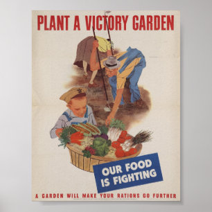 Poster vintage Victory Garden