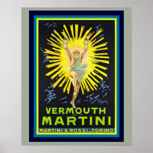 Poster Vintage Vintage Vermouth Martini 16 x 20