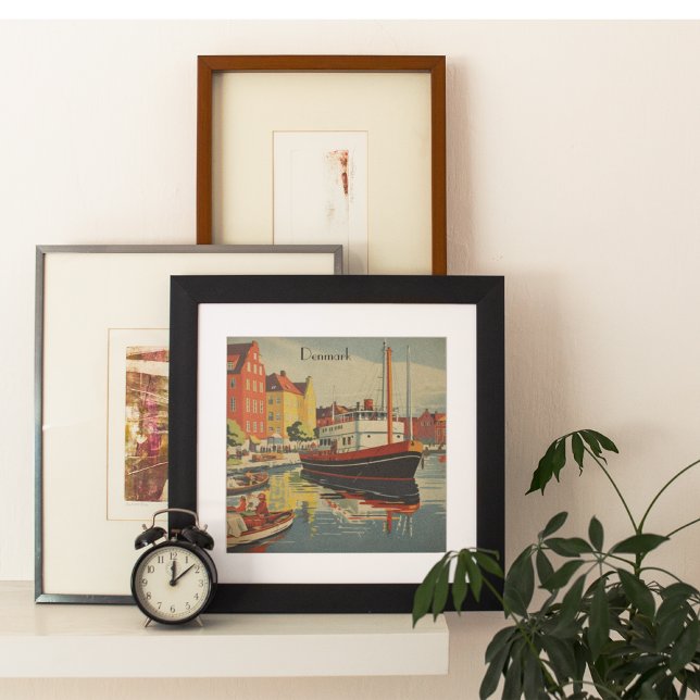 Poster Vintage voyage Danemark personnalisable (Créateur téléchargé)