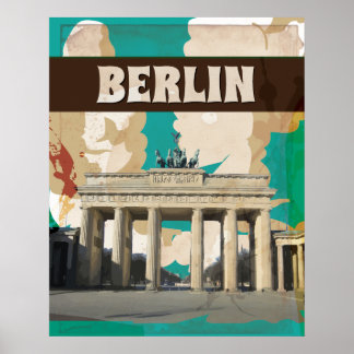 Poster Vintage voyage de Berlin