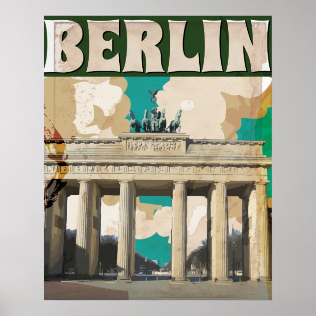 Poster Vintage voyage de Berlin (Devant)