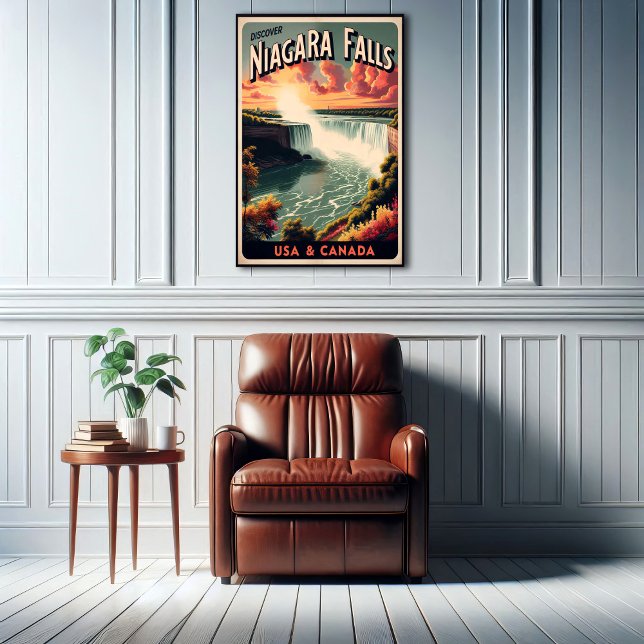 Poster Vintage voyage de Niagara Falls (Créateur téléchargé)