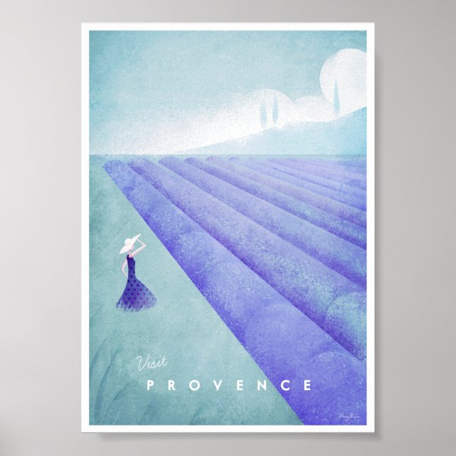 Poster Vintage voyage de Provence (Devant)