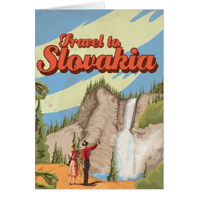 Poster Vintage voyage de Slovaquie (Devant)