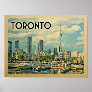 Poster Vintage voyage de Toronto