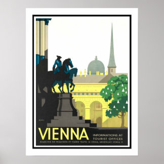 Poster Vintage voyage de Vienne