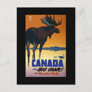 Poster Vintage voyage du Canada sur cartes, cartes