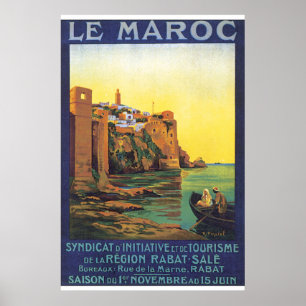 Poster Vintage voyage du Maroc