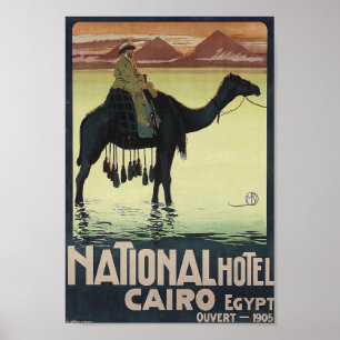 Poster Vintage voyage Egypt Adventure