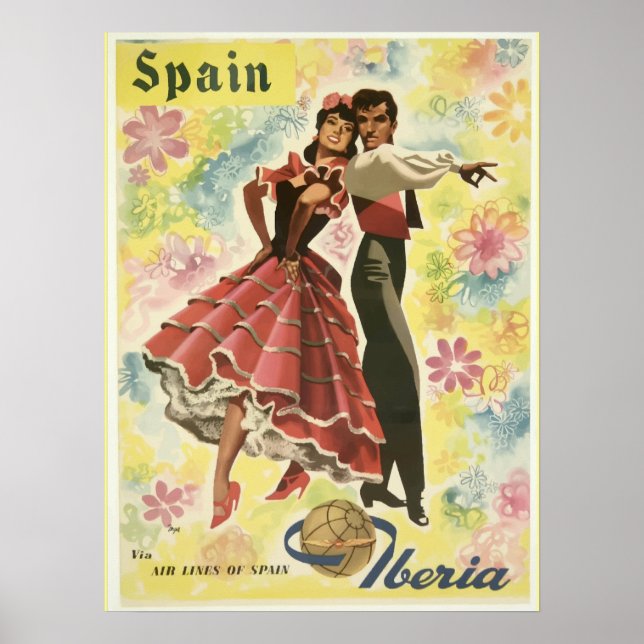 Poster vintage-Voyage-Espagne (Devant)